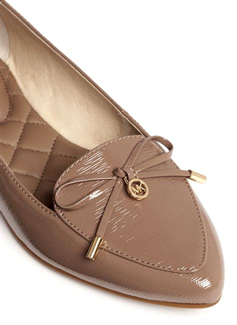 michael kors leather flat shoes